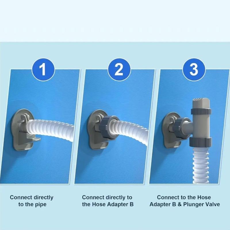 Pool Hose Support Brackets Swimming Pool Pipe Holder Plastic Texture Perfect for Pools Ground Mounted Stabilizers