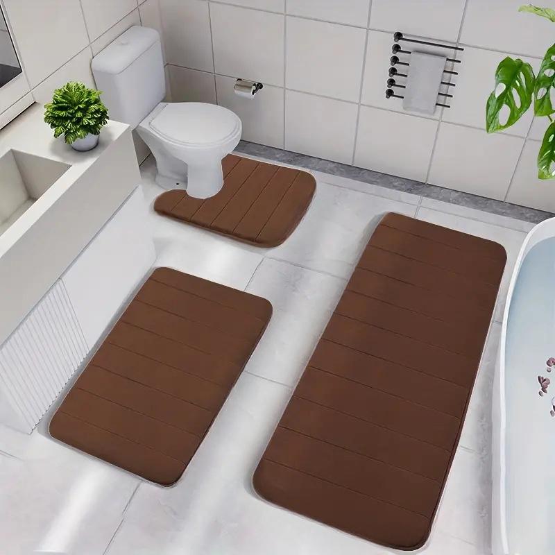 

Коврик для ванной комнаты из кораллового бархата, противоскользящий коврик для ванной, коврик для ног, впитывающий коврик для входа в дом