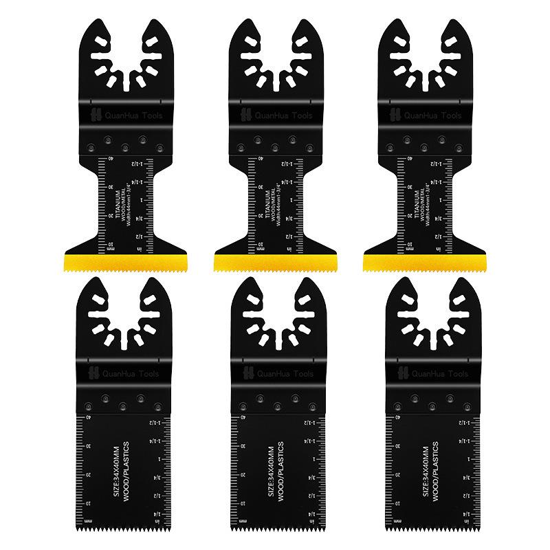 6-Piece Oscillating Saw Blade Set for Metal Cutting: Iron, Nails, Aluminum