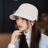 New Autumn and Winter Hat for Women's Woolen Thickened Warm Duck Tongue Equestrian Hat Renaissance Retro Versatile Newspaper Boy Hat