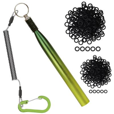 TRUSCEND Gradient Fishing Wacky Silicone Set for and Worm Downrigger Tube for Easy Installation 210-Piece O-Ring 3-4" 5-7" Lures, Ultra-Smooth