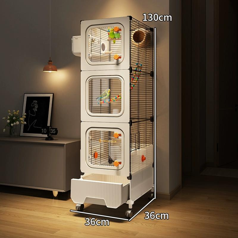 2026 Nuova gabbia di lusso per pappagalli, impermeabile, grande casa per uccelli per maina, spaziosa voliera design per habitat interno premium alimentazione