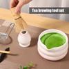 7pcs Pink Heart Decal Ceramic Matcha Set, Cute Matcha Set Includes Matcha Bowl, Matcha Whisk and Holder, Bamboo Scoop, Sifter