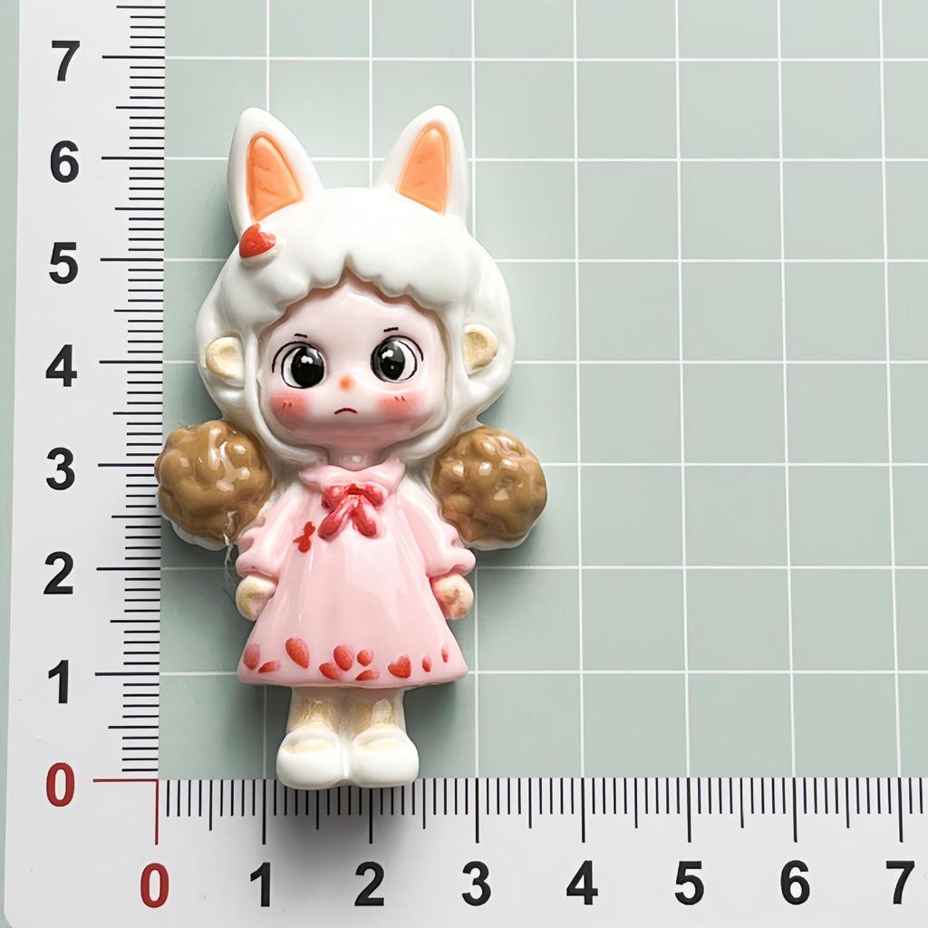 Big Card Rabbit Ear Hat DIY Resin Accessories for Phone Cases, Hair Clips, Refrigerator Stickers, and Ornaments