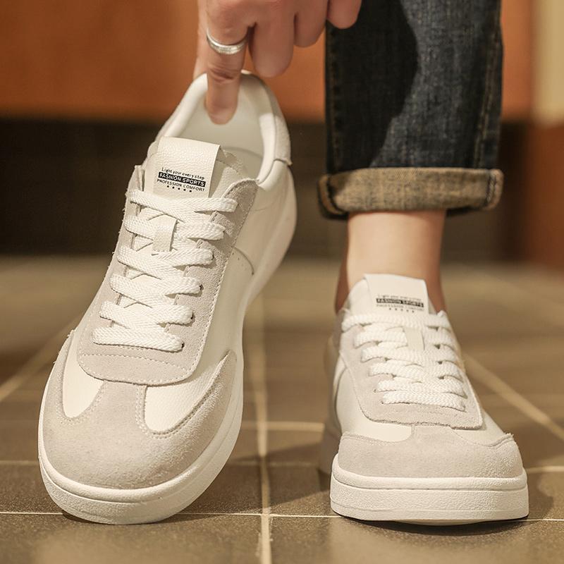 Fashion Classic Casual Leather Men Outdoor Sneakers Fashion Trend Flat Designer Oxford Walking Shoes Non-slip Footwear Vulcanized Shoes