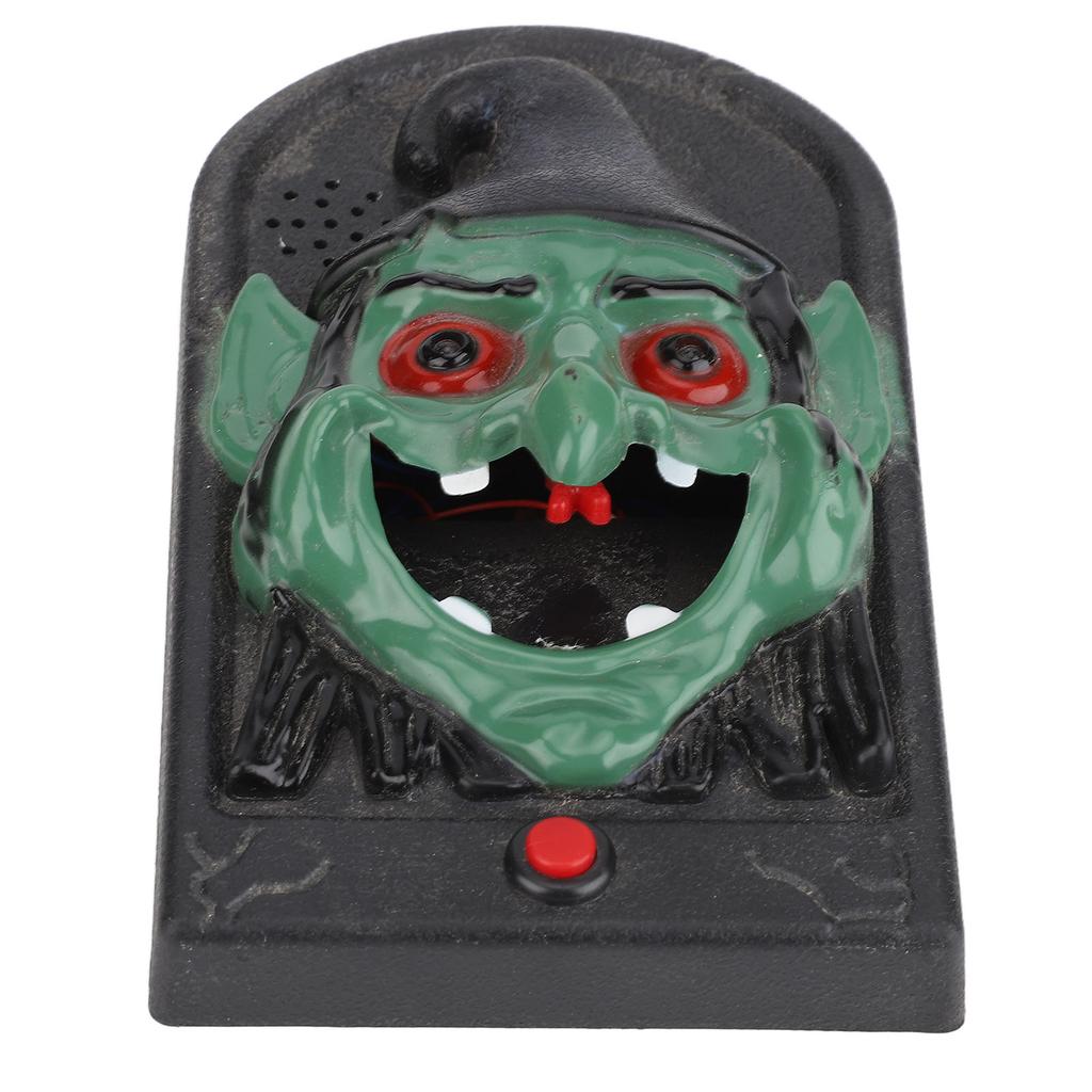 Halloween Horror Doorbell with Light Sound Decoration Prop for Bar Haunted House Escape Room Witch