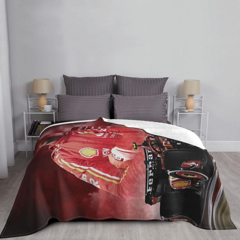 Carlos Sainz Eras Tour 2025 Blanket Soft Warm Flannel Throw Blanket Bedding for Bed Living room Picnic Travel Home Couch