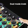 104 Keys Retro Style Electroplated Keyboard Gaming Mechanical Keyboard with Lighting Effect