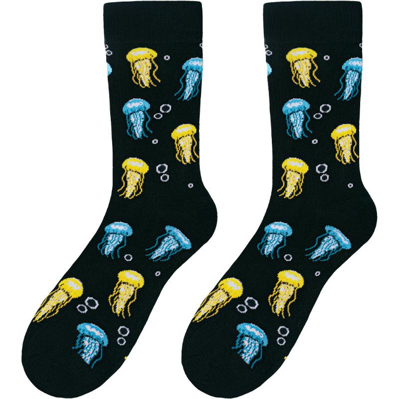 Funny Animal Cotton Crew Socks Colorful Novelty Cartoon Giraffe Dog Pattern Happy Casual Socks For Men Women