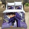 Detective Conan Carton Beding Sets Exquisite Bed Suplies Set Duvet Cover Bed Comforter Set Beding Set Luxury Birthday Gift