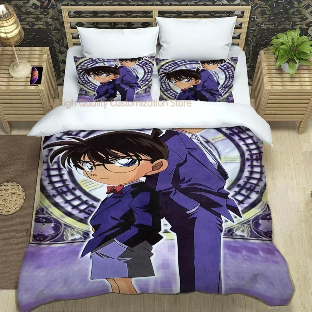 

Detective Conan Carton Beding Sets exquisite bed suplies set duvet cover bed comforter set beding set luxury birthday gift 120*200cm Single