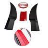 New Style Universal 3pcs Sedan Rear Trunk Tail Rear Spoiler Wing 117-127cm Adjustable DIY Refit Boot Wings Spoiler Car Accessory