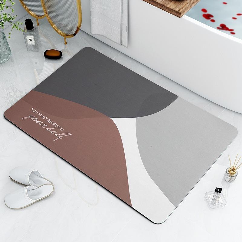Minimalist Home Diatomaceous Earth Bathroom Absorbent Quick Drying Floor Mat Carpet Bathroom Toilet Entrance Door Anti Slip Mat