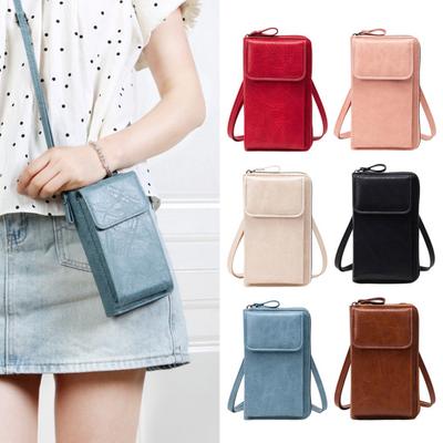 Women's Mobile Phone Bag Crossbody Wallet with Long Strap Small Shoulder Bag