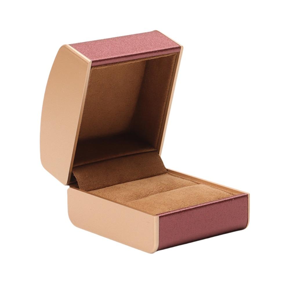 

Изысканная кожаная шкатулка для драгоценностей Роскошная коробка для обручальных колец Хранение колец/ожерелий/браслетов Ring Box C