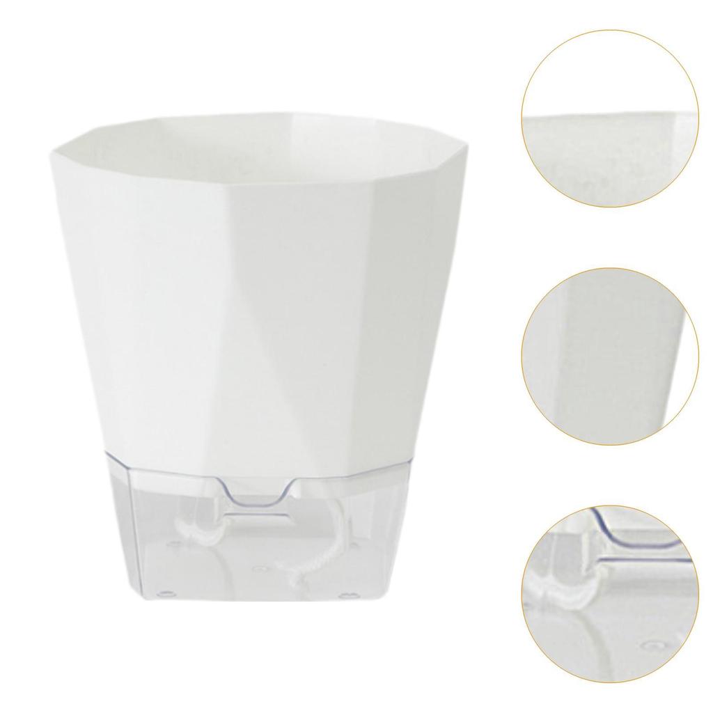 5x Blumentöpfe Pflanztöpfe Geschenk mit tiefem Wasserreservoir Selbstbewässernde Pflanztöpfe für Gärtner Mama Garten Hof Innenhof Gartenarbeit