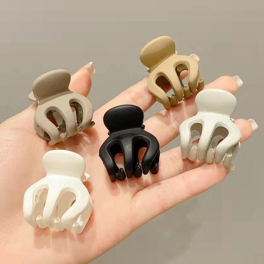 Headwear Solid Color High Ponytail Fixed Clip Girls Hairpin Small Hair Claw Korean Style Hair Clip