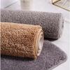 Fleece Engraving Bathroom Thickening Mat Bath Non-slip Carpets In Wash Basin Bathtub Side Floor Rug Shower Room Doormat Memory Foam 3D Pad