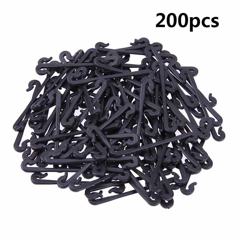 

200pcs Vines Fastener Tied Clips Buckle Hook Garden Plant Vegetable Grafting Clips Grape Support Vine Clips Fixed Buckle Hook CHINA