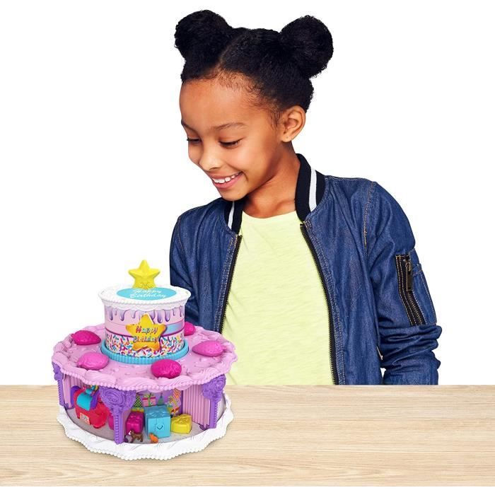 Coffret de jeu - Mattel - GYW06 - Gâteau d'anniversaire - 25 surprises - Carrousel de licornes