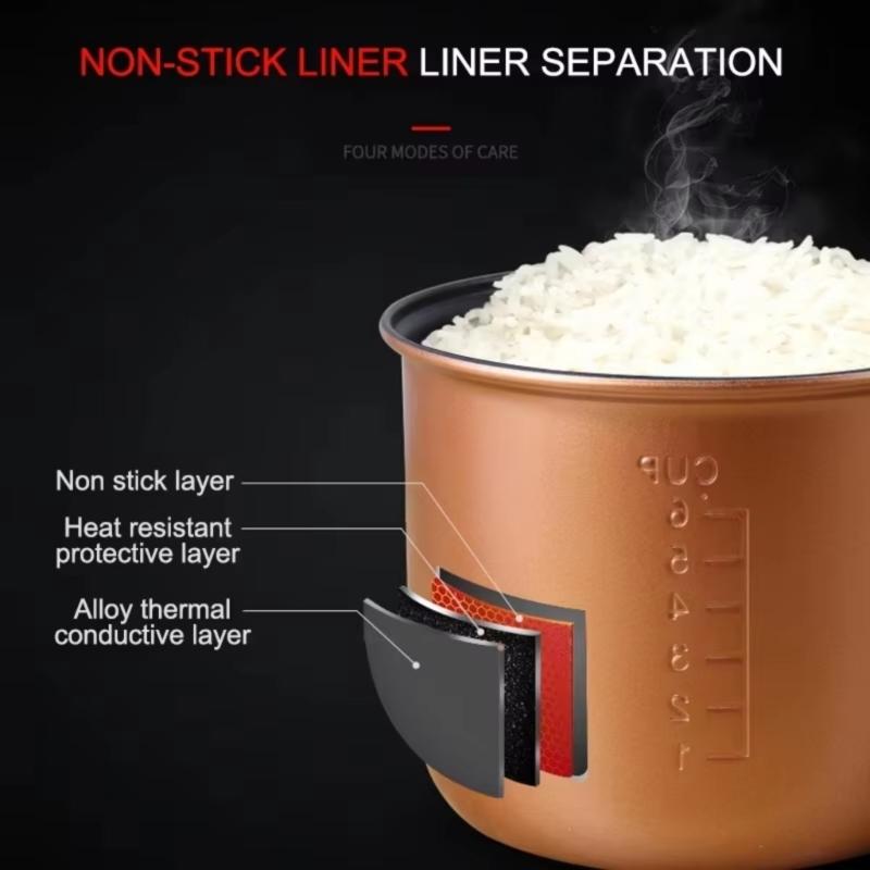 Multifuntional 12V/24V Electric Rice Cooker Fast Heating Food Warmers Easy Cleaning Suitable for Car and Home Use