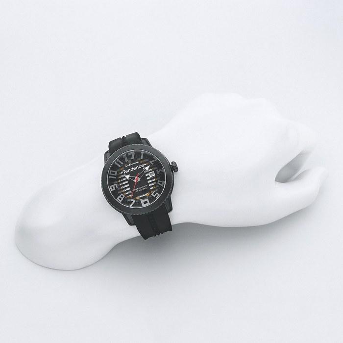 [Tendence] DOME Watch TY013002 45MM Black Stainless Steel