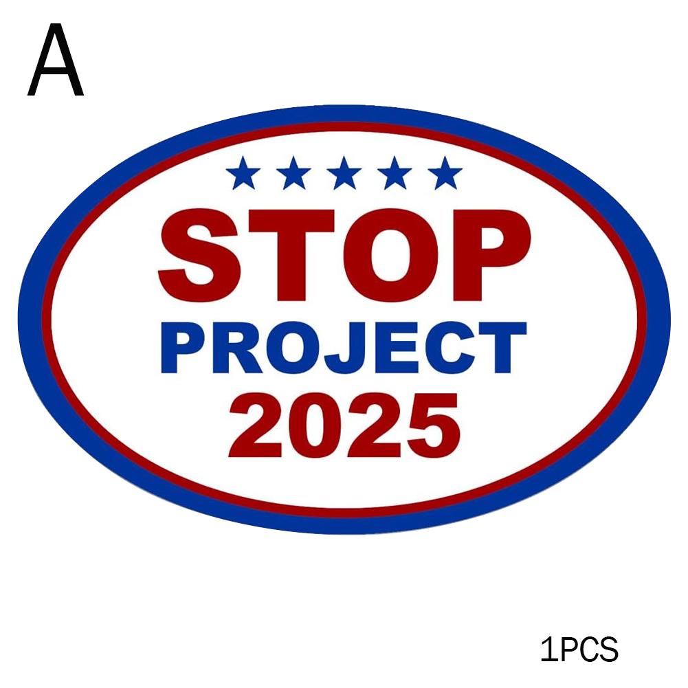 

Stop Project 2025 Наклейка Виниловая наклейка Наклейка для ноутбука Автомобильный бампер Окно Шлем Бутылка для воды Водонепроницаемая наклейка