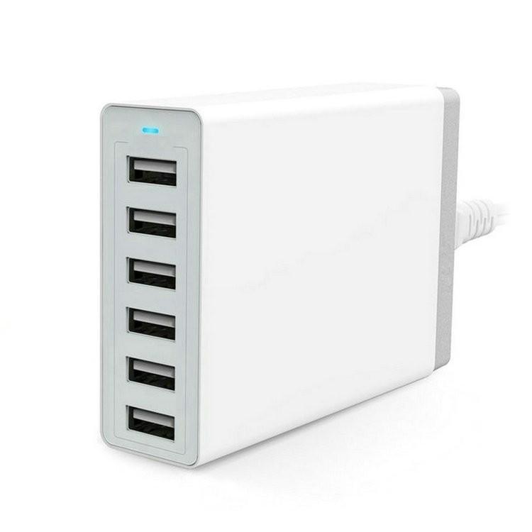 50W Multi-Port Desktop USB Charger Compatible with iPhone 17 Pro