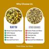 BLUE TEA - Chamomile Tea - 30 G - 30+ Cups | SLEEP & RELAXATION | Herbal Tea - Caffeine Free - Flower Based - Non-Bitter | Reusable Pet Jar