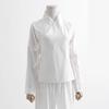 Traditional Hanfu Inner Shirt Round Neck Collar White Traditional Chinese Clothing Women's Summer Fashion Inner Wear Top