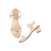 Shoetopia Women'S Heel-1414 Heeled Sandal-6 Kids Uk (Heel-1414-Rose-Gold)-Eu39
