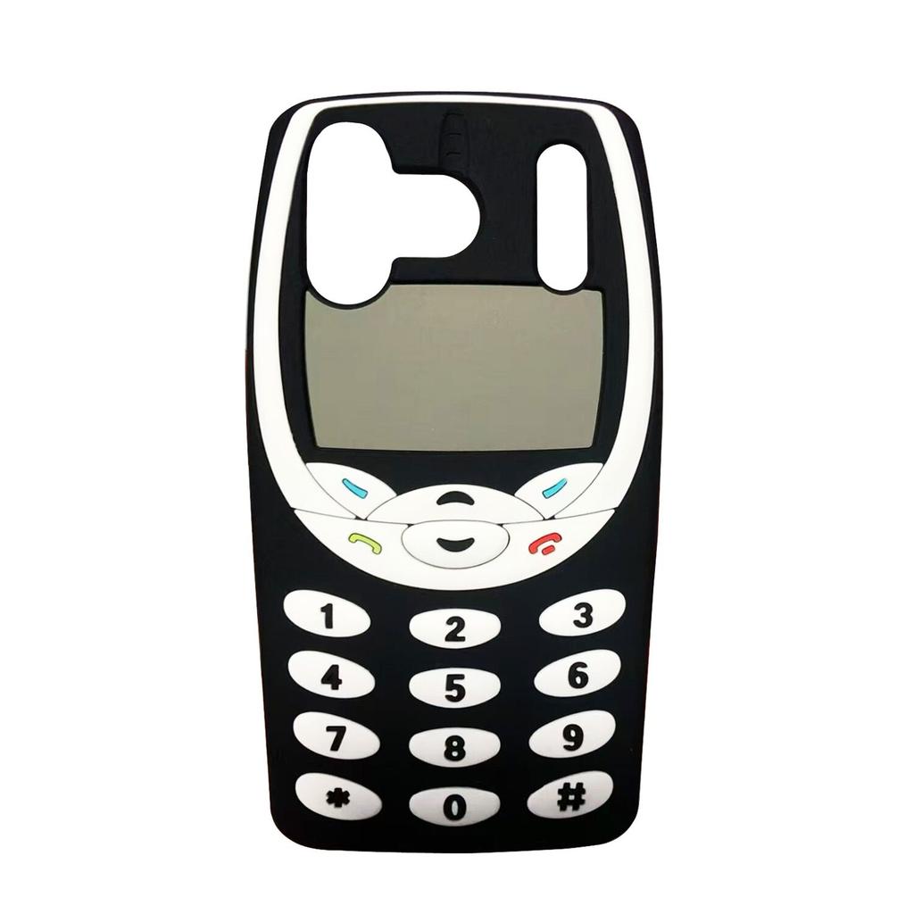Pro iPhone 17 / 17 Pro / 17 Pro Max Roztomilý kreslený 3D měkký silikonový kryt na telefon