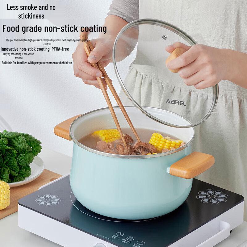 Enamel Double-Handle Soup Pot