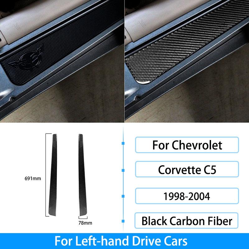 Pentru Chevrolet Corvette C5 1998-2004, fibră de carbon, priză centrală, buton radio, ridicare fereastră, inel pentru chei, decorare pentru capac