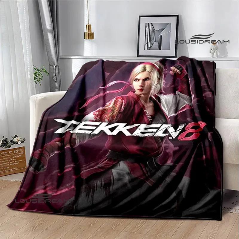 3D game tekken8 Printed blankets picnic blanket Warm blankets Flannel Soft Cozy Blanket Home travel blanket Birthday Gift