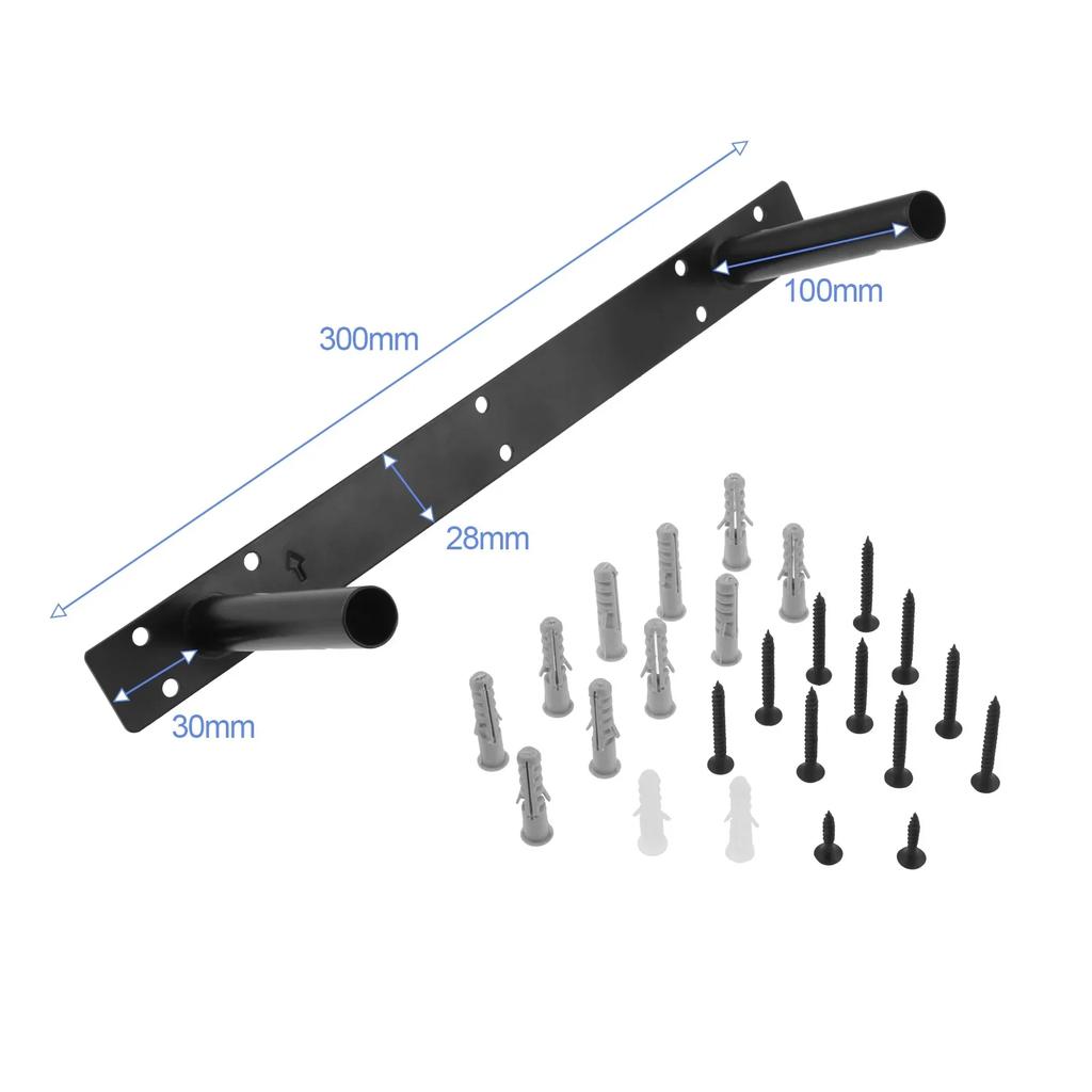 1Pc Heavy Duty Double T-shaped Metal Wall Mounted Shelf Support Concealed Floating Angle Bracket Storage Rack Holder 300mm/400mm