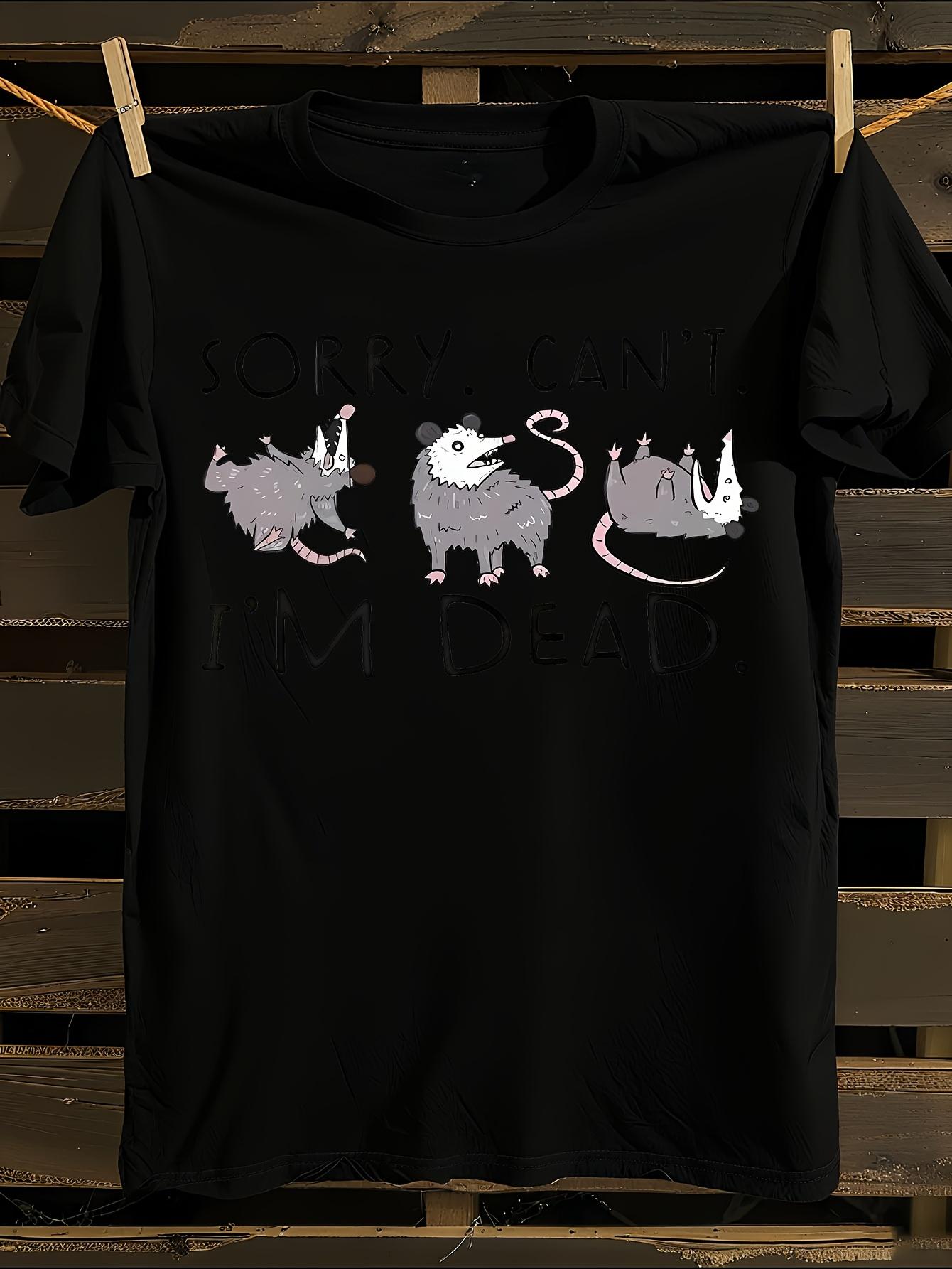 Funny Opossum Graphic T-shirt L