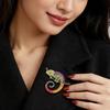 Brosche Vielseitig Eidechse Gecko Anstecker Funkelnde Strasssteine Eingelegt Glänzend Farbecht Finish Abzeichen Pullover Schals Handtaschen Hüte Accessoires