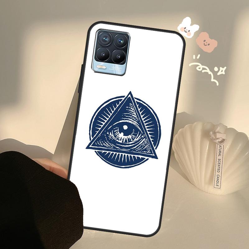 Illuminati Eye Occult Pyramid Case For Realme GT7 Pro GT6 C65 C67 C61 C53 C55 C51 C25 C63 C71 C75 11 12 13 14 15 Pro Plus