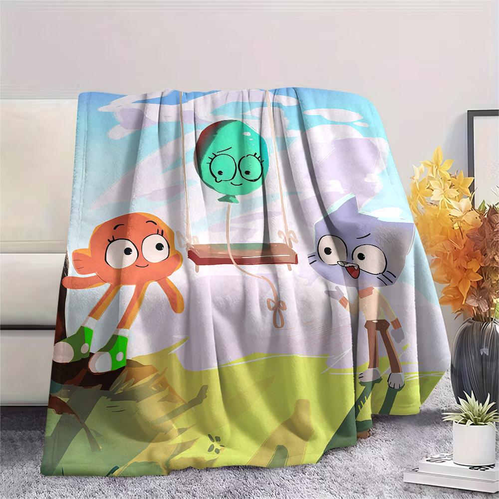 The Amazing World of Gumball3 Flannel Blanket, High quality Comfortable for All Seasons, Home Decor, Warmth and Comfort