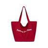 Korean large-capacity canvas bag women's new ins style letter shoulder bag casual versatile commuter tote bag