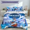 3pcs Custom Name Dragon Ball Set,Includes 1 Duvet Cover and 2 Pillowcases,All-season Bedroom Decor