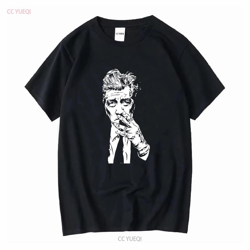 Koszulka David Lynch Design Twin Peaks Blue Velvet Film vintage Sprana Miękka moda streetwear Oddychająca męska vintage Sprana