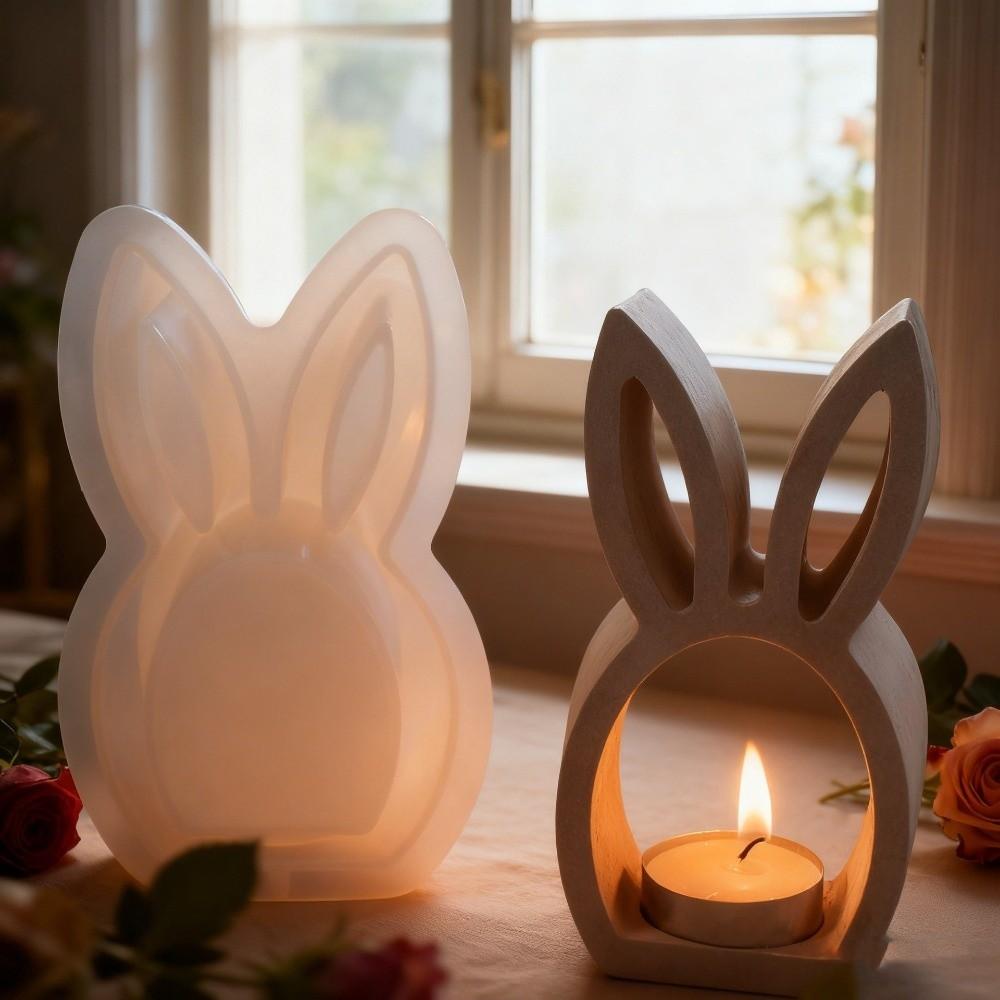 Handicrafts Egg Silicone Mold Hollow Tea Light Cup Holder Easter Candlestick Mold Home Decor