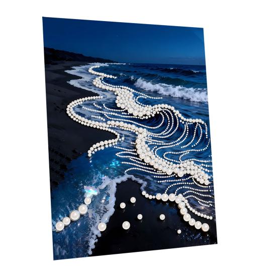 

Набір для малювання пластиковими перлами для дорослих DIY 3D Перлове мистецтво Ремесло Пластикові перли Попередньо надрукований набір полотна для домашнього декору Любителі ремесел N