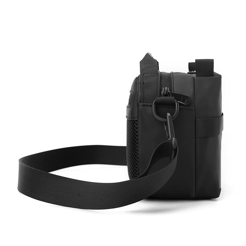 Men's Sports Crossbody Bag Multi-Pocket Small Square Bag Women Solid Color Shoulder Bag