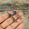 Indicolite Earring Electroformed Copper Earrings Electroformed Jewelry Gemstone Earring Handmade Copper Jewelry Fish Earrings Gift For Women