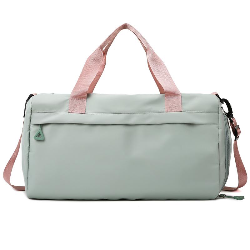 Dry and wet separation yoga bag fashionable simple wind fitness bag candy color fashion handbag