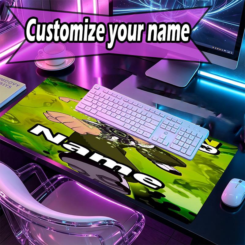 Custom Name Personalized Ben 10 Cartoon Pattern Mousepad, Laptop PC Desk Mat, Decorative Desk Mat for Home Keyboard Pad Gift