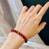 Vintage New Year'S Red Angora Red Artificial Cinnabar Bracelet High Quality Atmosphere Basic Bracelet